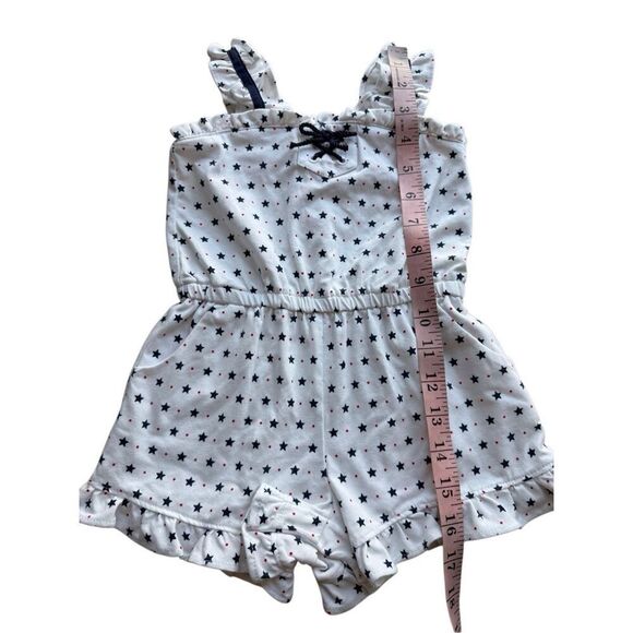 Janie And Jack Star Ruffle Trim Romper Size 18-24M Baby Girl - Picture 9 of 9